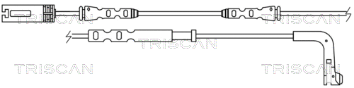 Warning Contact, brake pad wear (8115 11035)