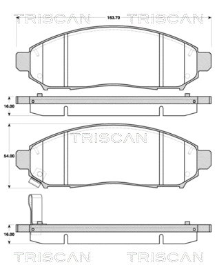 Brake Pad Set, disc brake (8110 14046)