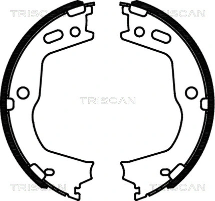 Brake Shoe Set, parking brake (8100 43028)