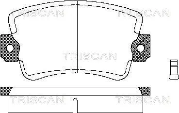 Brake Pad Set, disc brake (8110 25053)