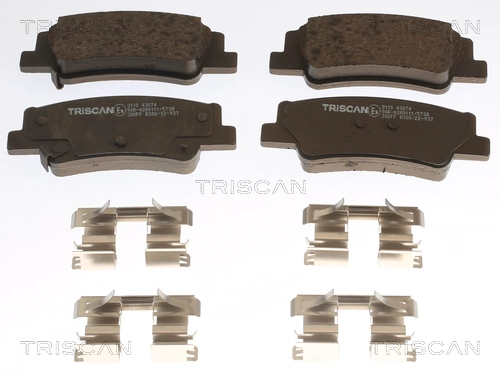 Brake Pad Set, disc brake (8110 43074)