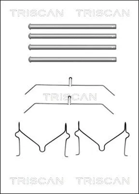 Accessory Kit, disc brake pad (8105 131640)