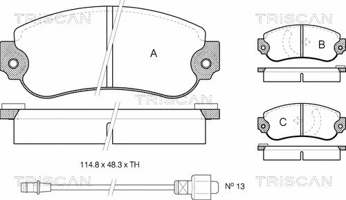 Brake Pad Set, disc brake (8110 32819)