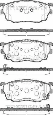 Brake Pad Set, disc brake (8110 50011)