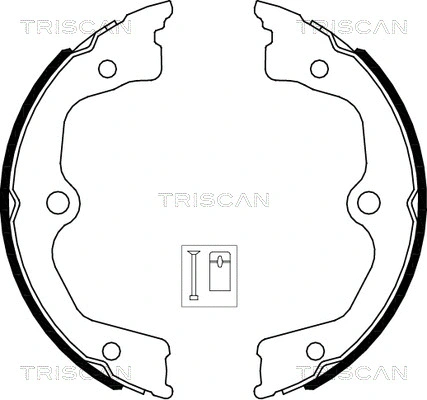 Brake Shoe Set, parking brake (8100 40009)