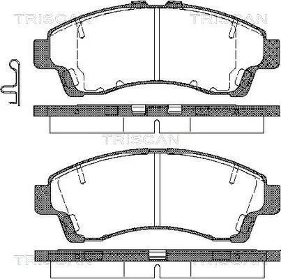Brake Pad Set, disc brake (8110 50015)
