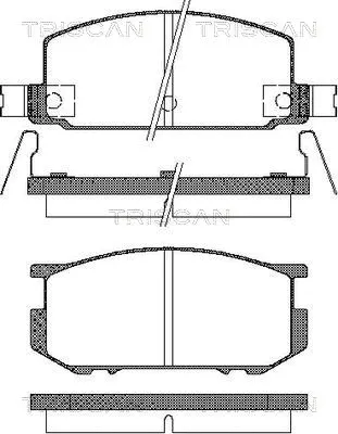 Brake Pad Set, disc brake (8110 68059)