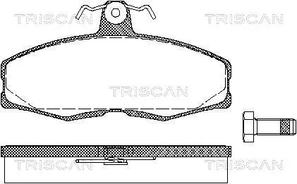 Brake Pad Set, disc brake (8110 10232)
