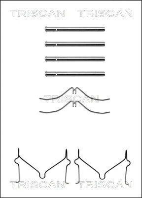 Accessory Kit, disc brake pad (8105 501568)