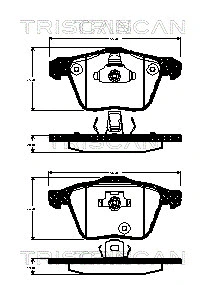 Brake Pad Set, disc brake (8110 27012)