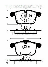 Brake Pad Set, disc brake (8110 24026)