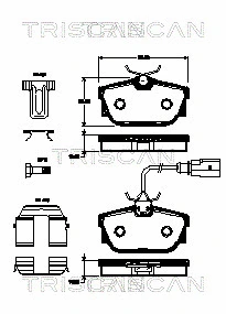 Brake Pad Set, disc brake (8110 29062)