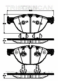 Brake Pad Set, disc brake (8110 11025)