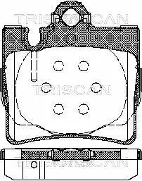 Brake Pad Set, disc brake (8110 23025)