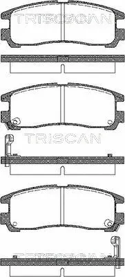 Brake Pad Set, disc brake (8110 42006)