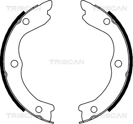 Brake Shoe Set, parking brake (8100 14006)