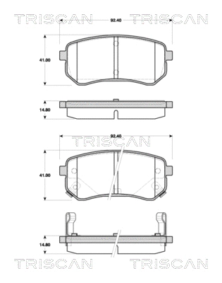 Brake Pad Set, disc brake (8110 18018)