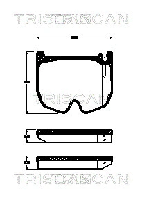 Brake Pad Set, disc brake (8110 23040)