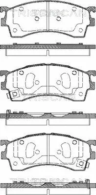 Brake Pad Set, disc brake (8110 50005)