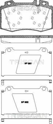 Brake Pad Set, disc brake (8110 23024)