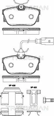 Brake Pad Set, disc brake (8110 29029)