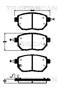 Brake Pad Set, disc brake (8110 68178)