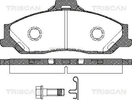 Brake Pad Set, disc brake (8110 10543)
