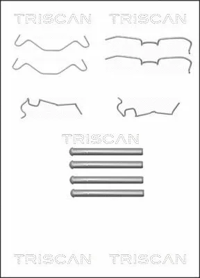 Accessory Kit, disc brake pad (8105 411607)