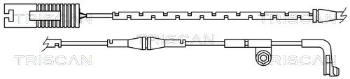 Warning Contact, brake pad wear (8115 11028)