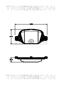 Brake Pad Set, disc brake (8110 15038)