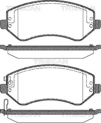 Brake Pad Set, disc brake (8110 80533)