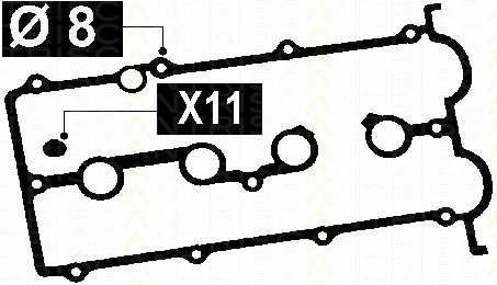 Gasket Set, cylinder head cover (515-4056)