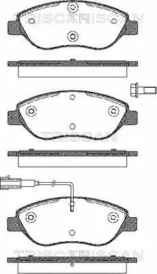 Brake Pad Set, disc brake (8110 15022)