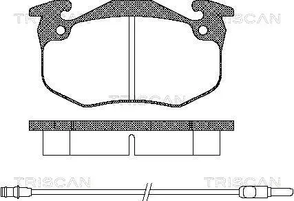 Brake Pad Set, disc brake (8110 38045)