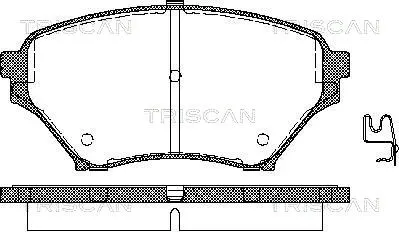 Brake Pad Set, disc brake (8110 50019)