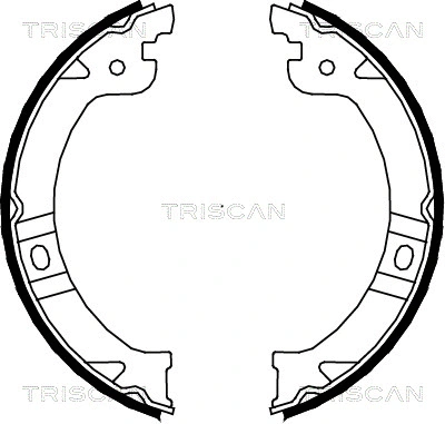 Brake Shoe Set, parking brake (8100 80015)