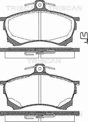 Brake Pad Set, disc brake (8110 42004)