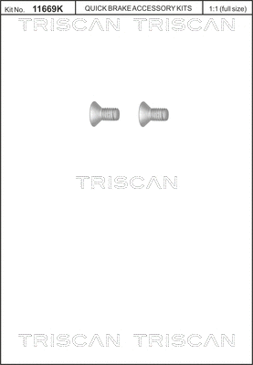 Screw Set, brake disc (8105 116010)