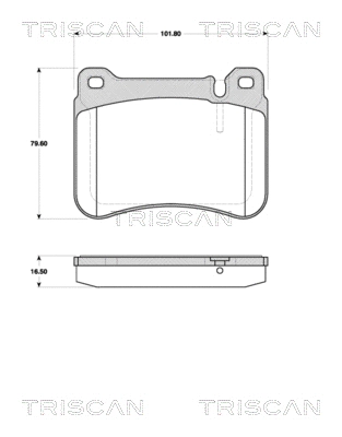 Brake Pad Set, disc brake (8110 23050)