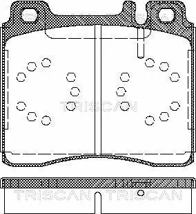 Brake Pad Set, disc brake (8110 23004)