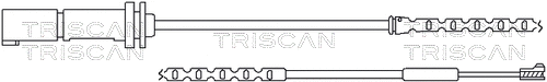 Warning Contact, brake pad wear (8115 11057)