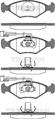 Brake Pad Set, disc brake (8110 15011)