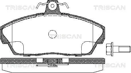 Brake Pad Set, disc brake (8110 17012)