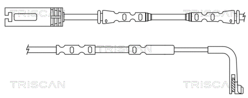 Warning Contact, brake pad wear (8115 11039)