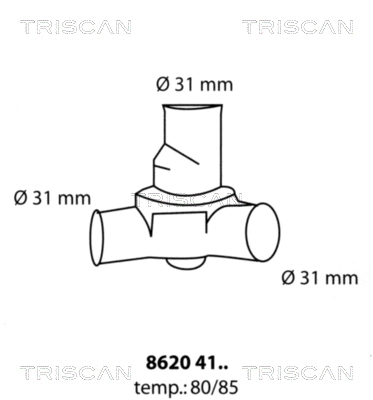 Thermostat, coolant (8620 4185)