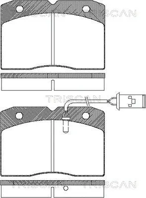 Brake Pad Set, disc brake (8110 15002)