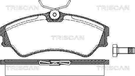 Brake Pad Set, disc brake (8110 29939)