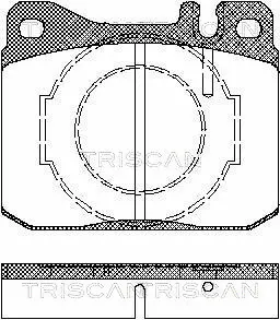 Brake Pad Set, disc brake (8110 23238)