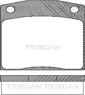 Brake Pad Set, disc brake (8110 40017)