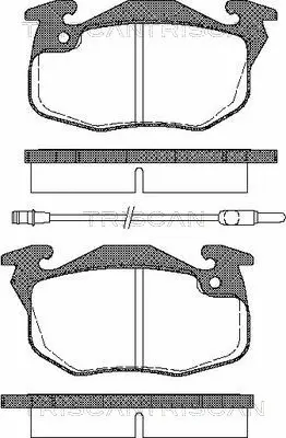 Brake Pad Set, disc brake (8110 25017)